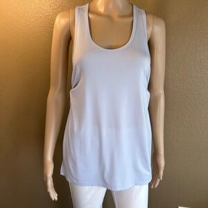 Fabletics Womens Light Blue Racerback Twist Back Activewear Tank Top XS